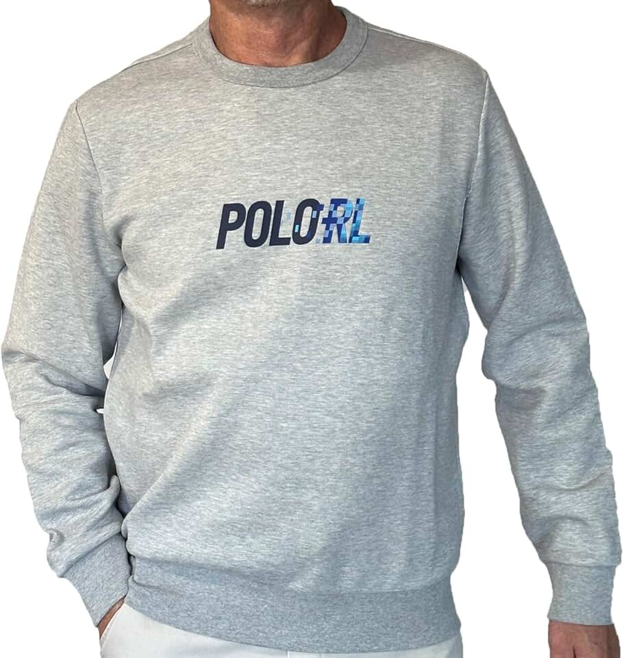 Men's Double Knit Crewneck Sweatshirt with Digi Font