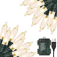 33ft 100 LED Waterproof String Lights with Timer and Battery or USB Power