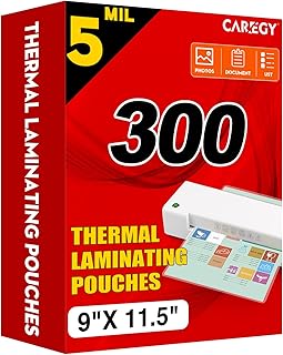300 Clear Laminating Sheets for 8.5 x 11 Inch Paper