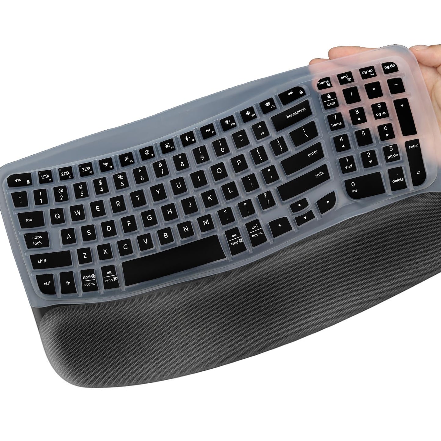 Keyboard Cover for Wave Keys MK670, Clear Silicone Skin