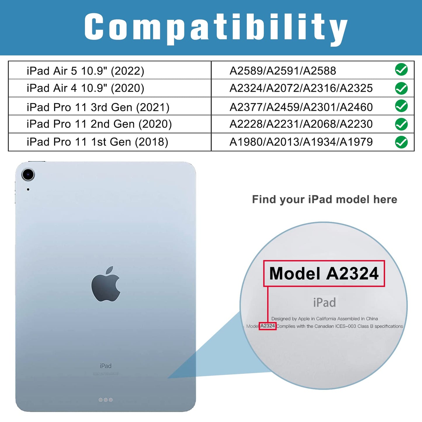 2 Pack iPad Air 5 2022 / Air 4 2020 Screen Protector, iPad Pro 11 2021 2020 2018 Tempered Glass Screen Film Guard for 10.9 inch iPad Air 5th Gen/Air 4th Gen, iPad Pro 11" 3rd 2nd 1st Gen