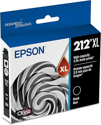 High Capacity Black Ink Cartridge for Inkjet Printers