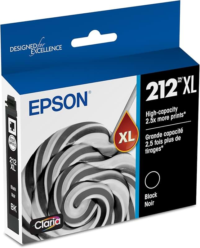 High Capacity Black Ink Cartridge for Inkjet Printers