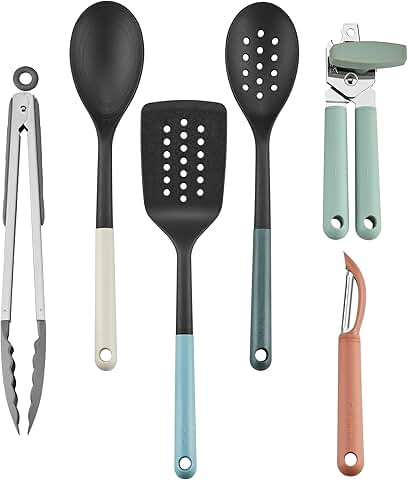 6-Piece Green Gourmet Tools and Gadgets Set