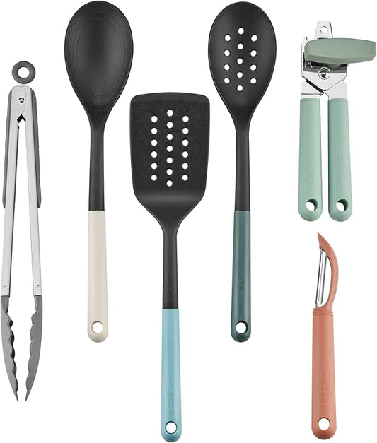 Utensil Set for Non-stick Cookware with Spatula Ladle and More