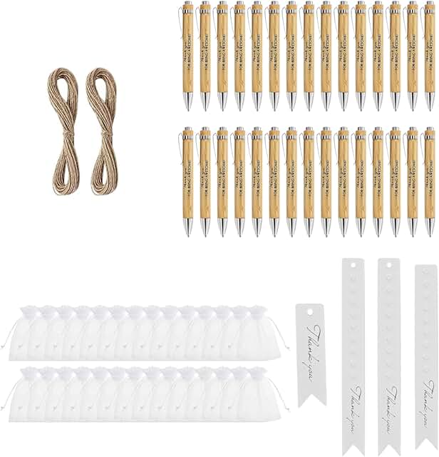 30-Pen Gift Set with Cards and Bags