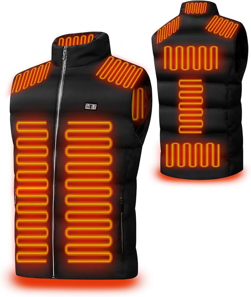 Lightweight Heated Vest with Adjustable Temperature for Men and Women