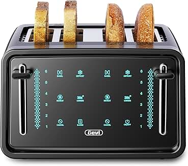 4-Slice Toaster with Touchscreen and Multiple Settings