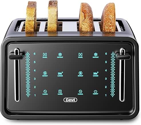 4-Slice Toaster with Touchscreen and Multiple Settings
