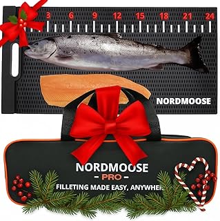 Large Nonslip Fish Cleaning Mat with Storage and Ruler