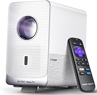 Portable 1080P FHD Smart Projector with WiFi and Bluetooth