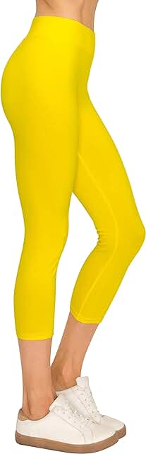 Cotton Spandex Basic Leggings in Full and Capri Sizes