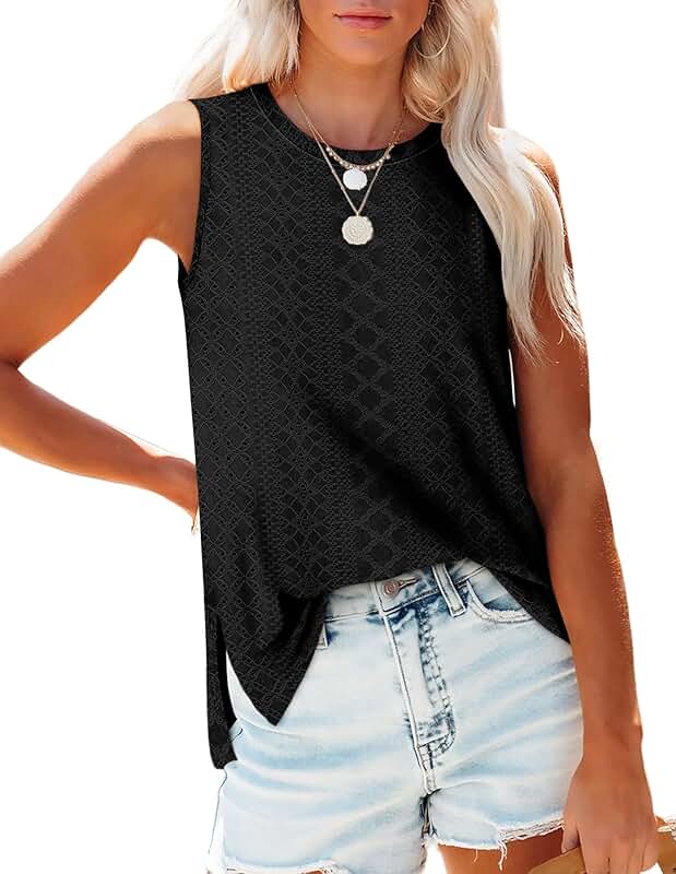 Women's V-Neck Loose Fit Casual Summer Tank Top