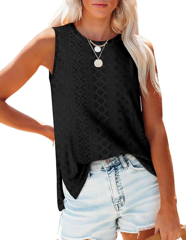 Women's V-Neck Loose Fit Casual Summer Tank Top