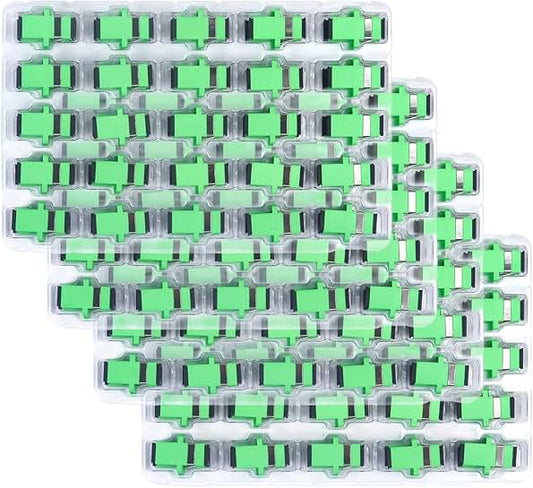 200 Pack SC/APC Fiber Optic Couplers for Network Connections