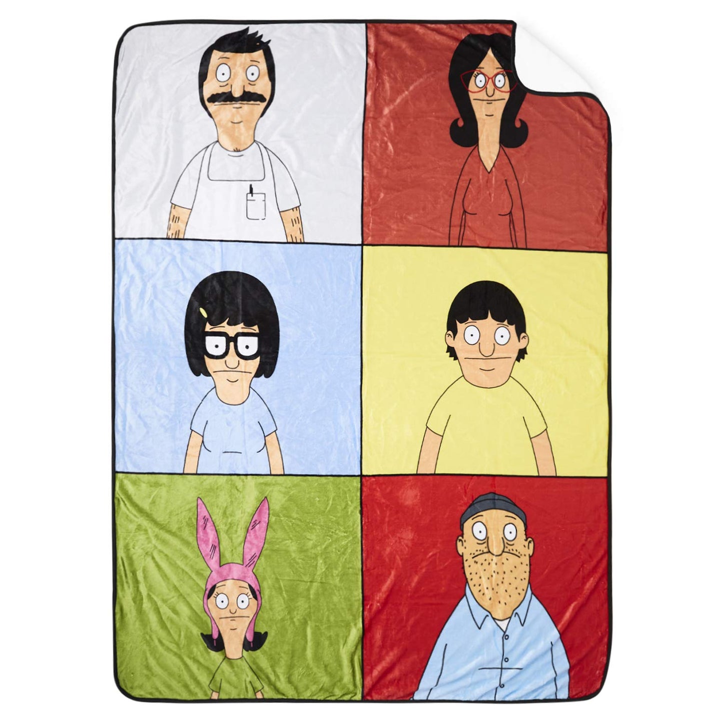 Fleece Throw Blanket  Bob, Tina  Louise Belcher Throw Blanket(Group Panel)