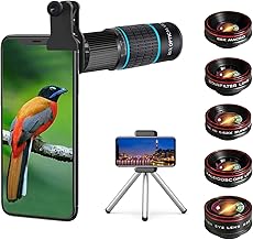 10-in-1 Smartphone Camera Lens Kit with Telephoto, Wide, Macro, Fisheye, and Tripod