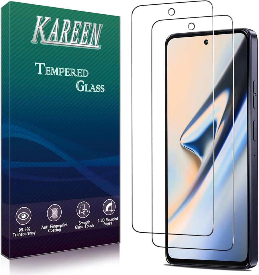 Two Tempered Glass Screen Protectors for Moto G Power 5G