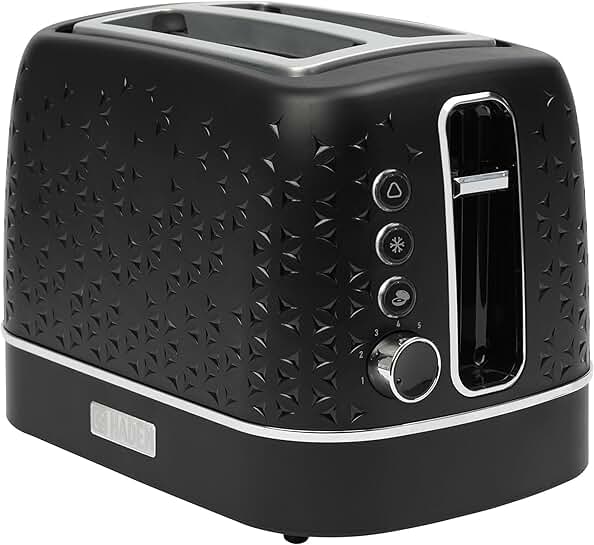 2-Slice Wide Slot Stainless Steel Toaster with Adjustable Browning