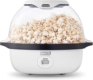 Deluxe Electric Popcorn Maker with Large Lid