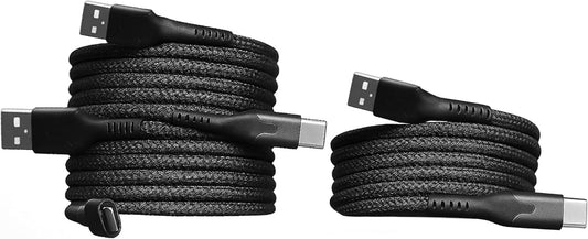 Fast Charging USB to USB C Cable, 3 Pack, 3FT
