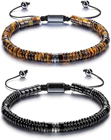 Healing Crystal Beaded Bracelet for Men and Women