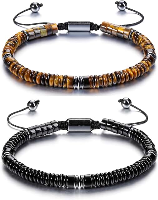 Healing Crystal Beaded Bracelet for Men and Women