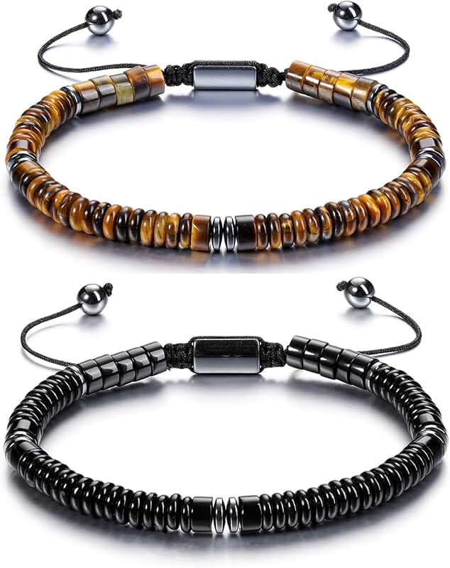 Healing Crystal Beaded Bracelet for Men and Women