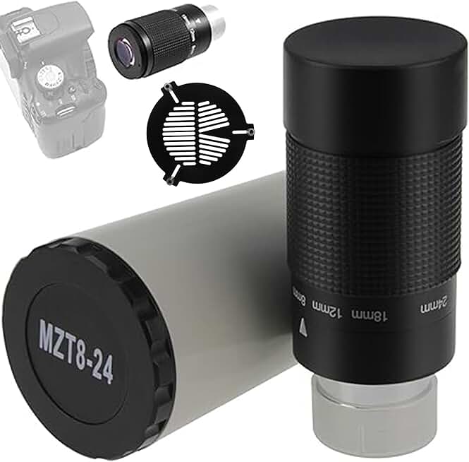 FM80mm Bahtinov Mask for 85-120mm Tubes with 1.25" Zoom Eyepiece
