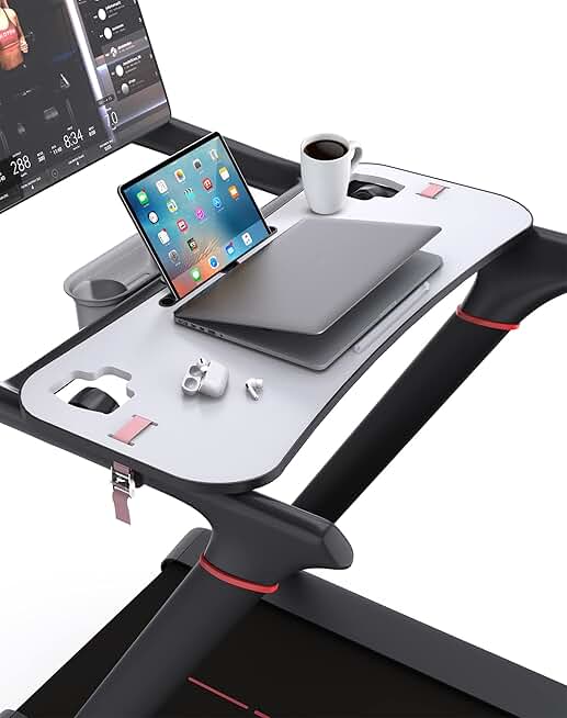 Treadmill Desk Attachment with Laptop and Tablet Holder