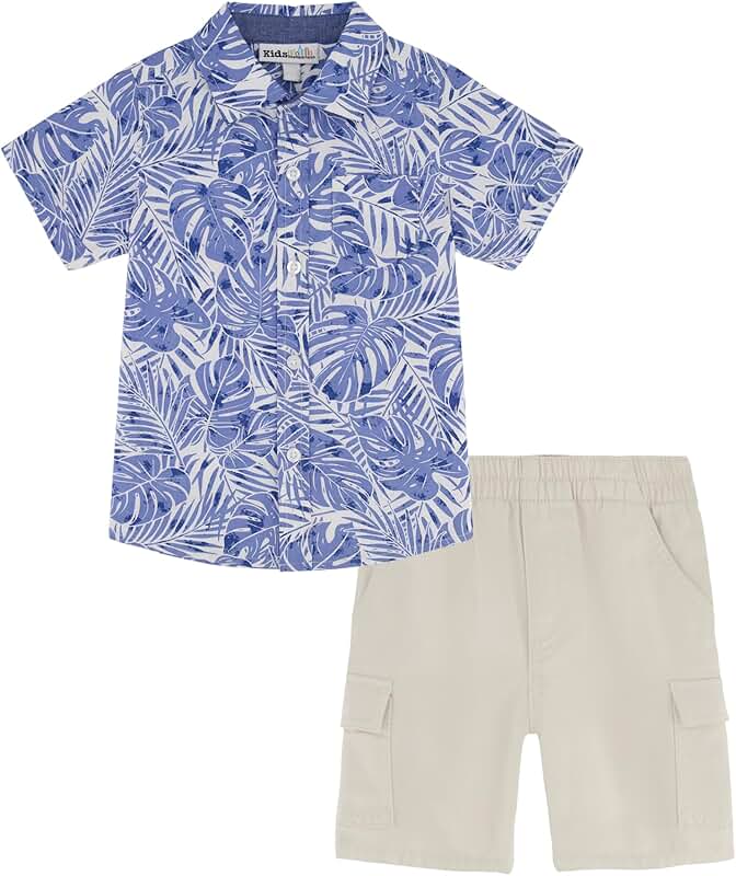 Boys' Two-Piece Shirt and Shorts Set