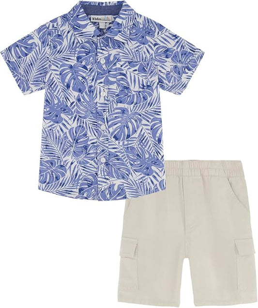 Boys' Two-Piece Shirt and Shorts Set