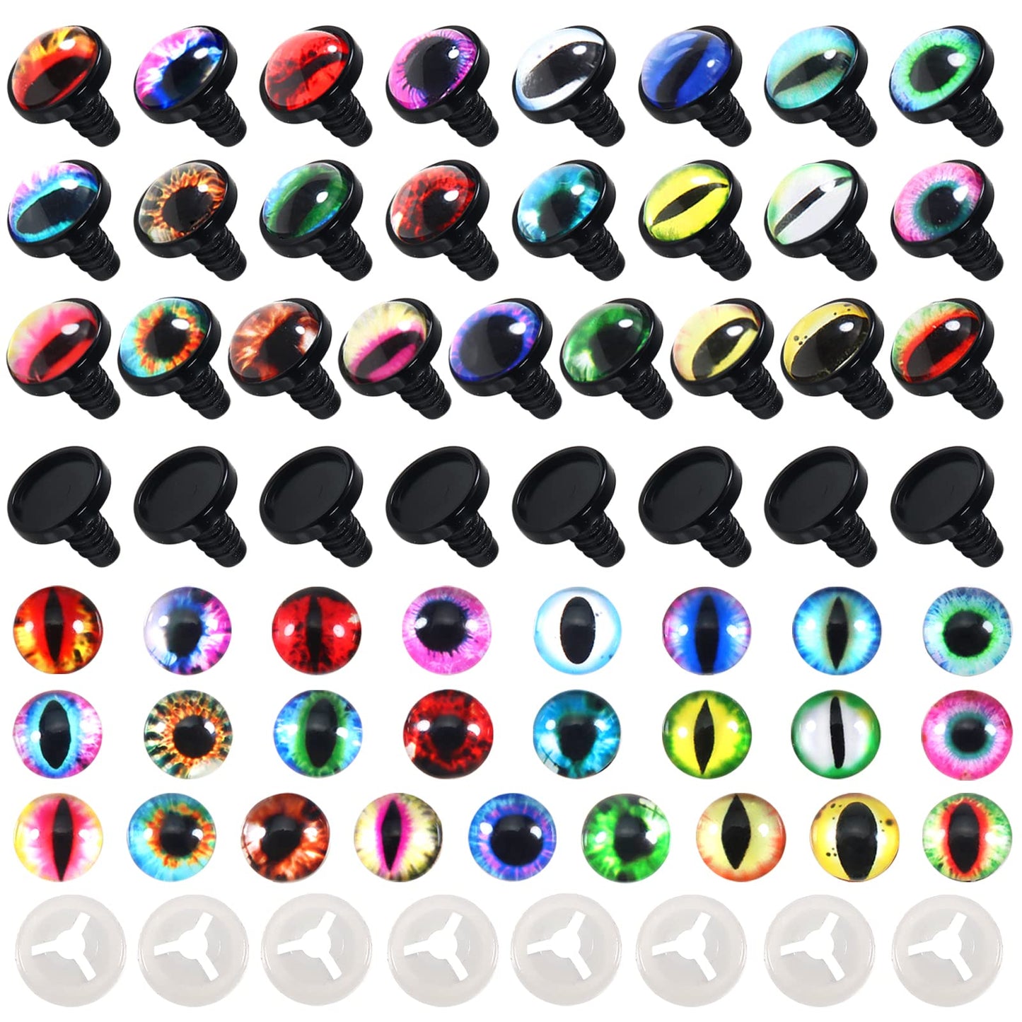 25 Pairs Assorted Safety Eyes for Crafts