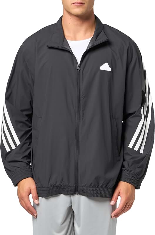 Men's Woven Track Top with 3 Stripes