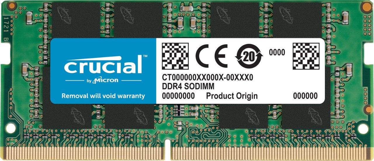 RAM 8GB DDR4 3200MHz CL22 (or 2933MHz or 2666MHz) Laptop Memory CT8G4SFRA32A