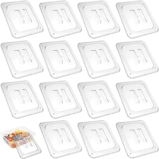 15 Clear Polycarbonate Food Pan Lids with Handles