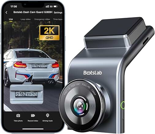 2.5K Front Dash Cam with Night Vision and WiFi