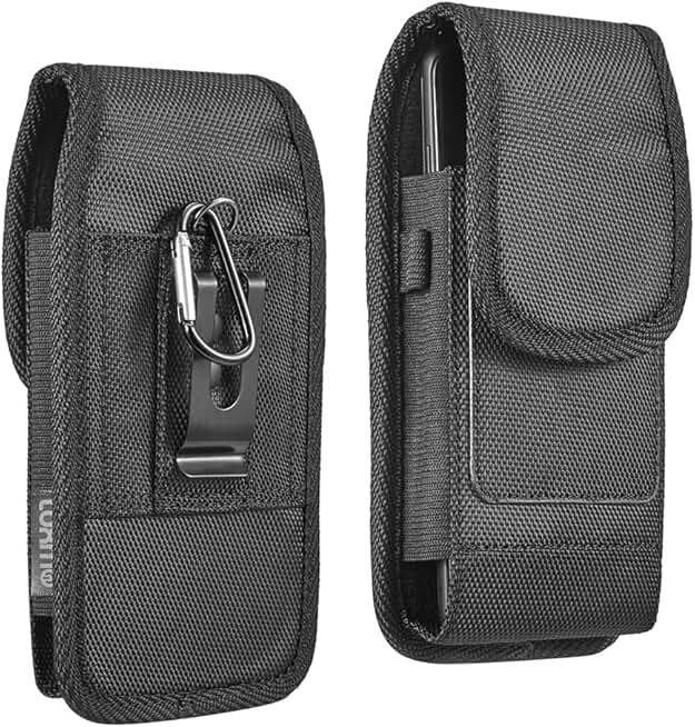 Nylon Cell Phone Pouch with Belt Clip for Samsung and iPhone