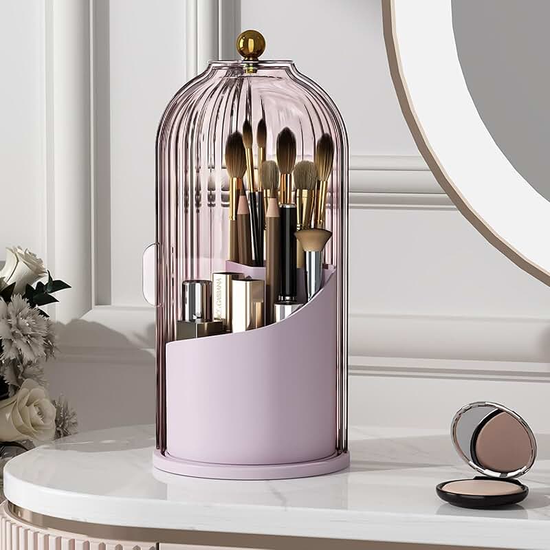 Wooden Tampon and Sanitary Napkin Holder with Lid