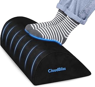 Foot Rest for Desk, Soft Foam, Washable Cover
