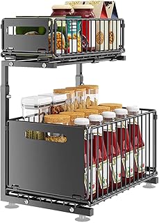 Pull Out 2-Tier Under Sink Cabinet Organizer