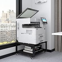 Large 2-Tier Laser Printer Stand with Wheels