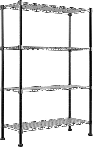 Adjustable 4-Wire Metal Storage Shelf Unit