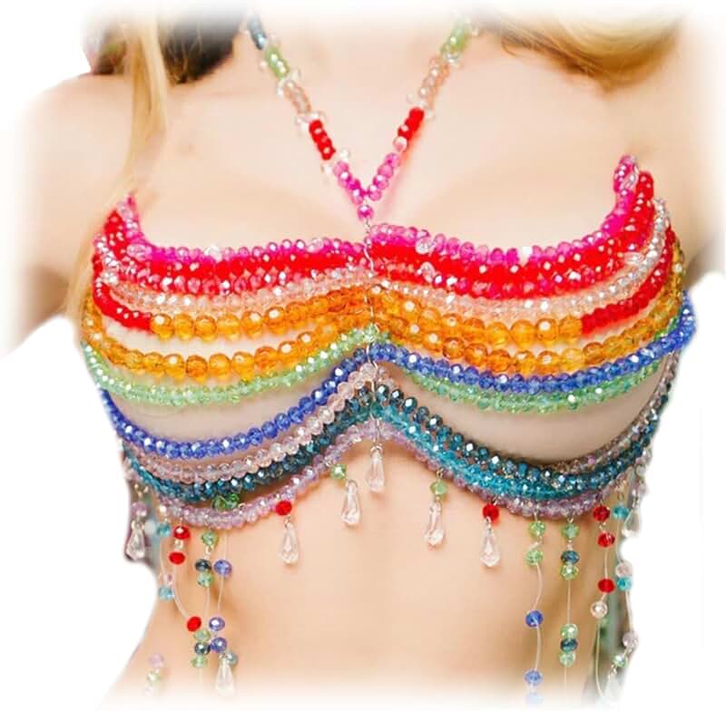 Colorful Layered Body Chain for Women