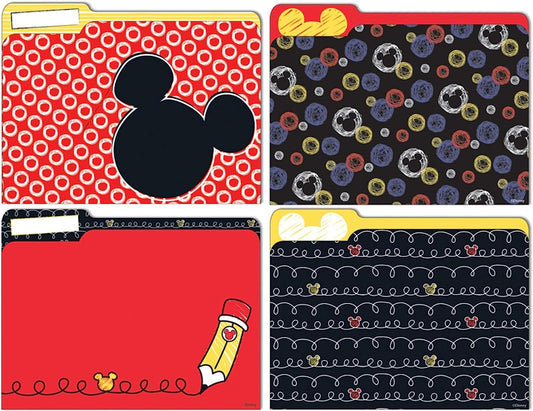 Colorful Mickey Mouse File Folders