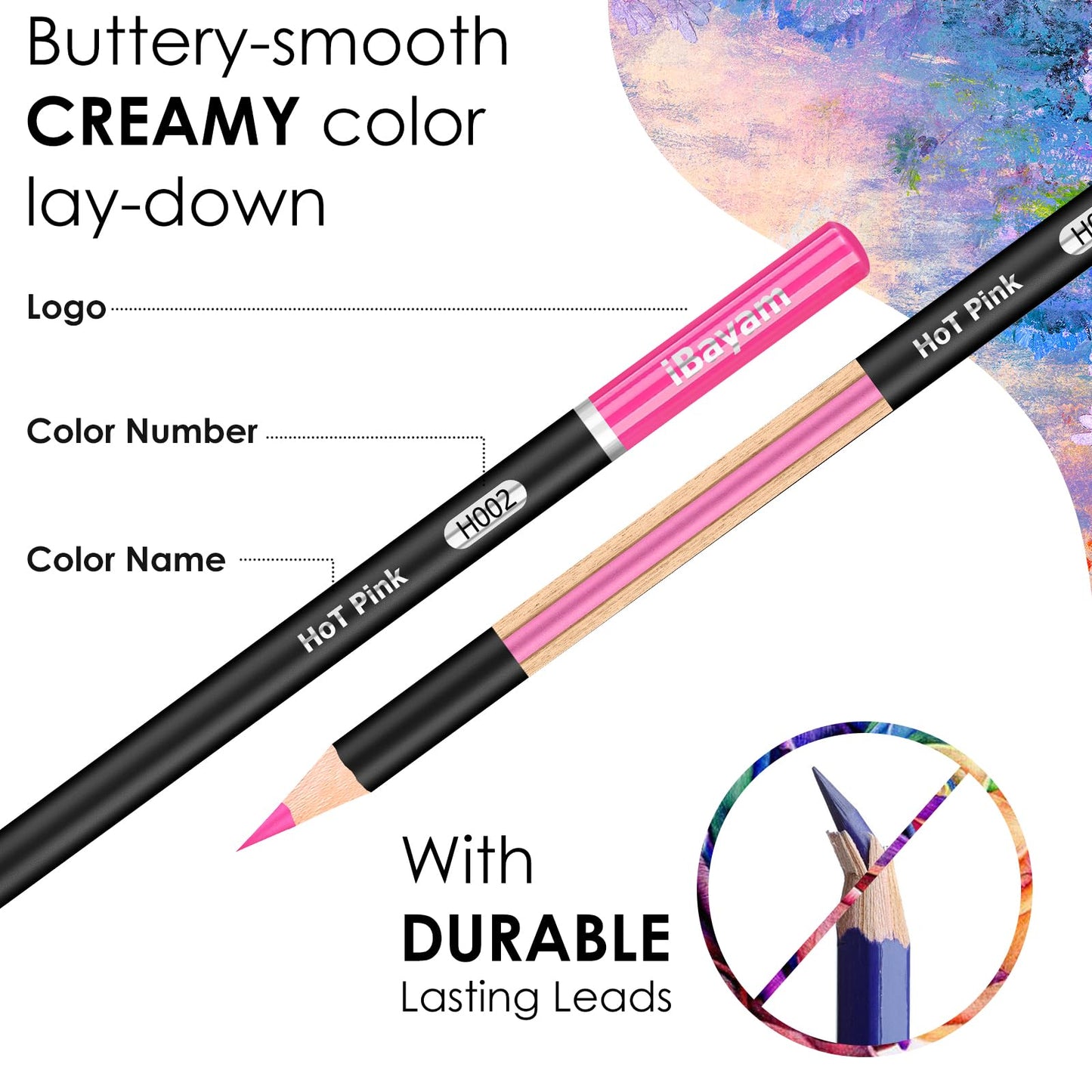 123-Pack Colored Pencils Set with Sketch Pad and Case