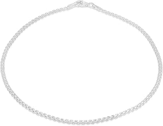 Sterling Silver Bead Anklet for Women, 10 Inch Beach Jewelry