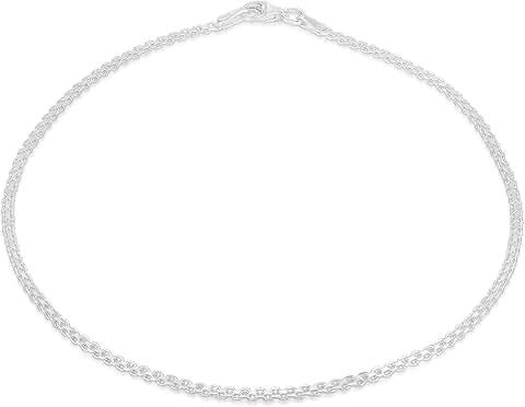 Sterling Silver Bead Anklet for Women, 10 Inch Beach Jewelry