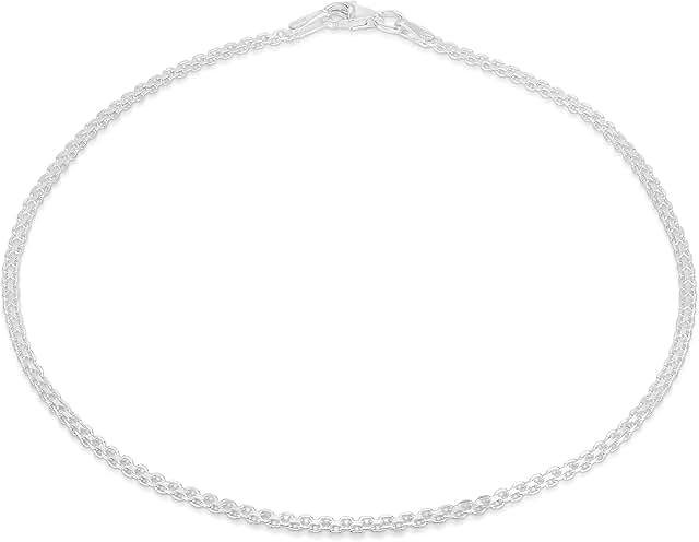 Sterling Silver Bead Anklet for Women, 10 Inch Beach Jewelry
