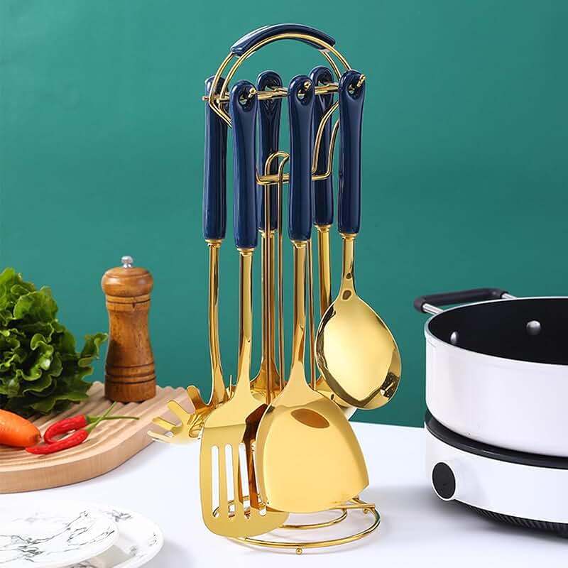 7-Piece Silicone Kitchen Utensil Set for Cooking and Baking
